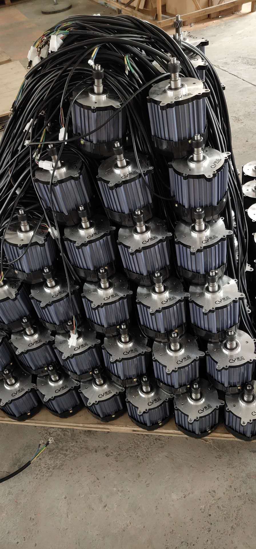 Gray & Black E-rickshaw Bldc Motor
