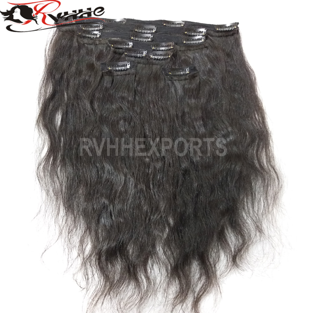 Natural Cuticle Clip Weave 100% Virgin Human Hair Extension