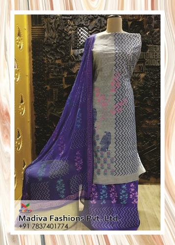 Multicolor Block Printied Suit