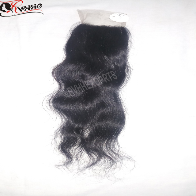 Virgin Lace Closure - 10-30 Inch Wavy Hair 100% Remy Human Hair With Natural Shine And Smoothness Zero Shedding Guarantee
