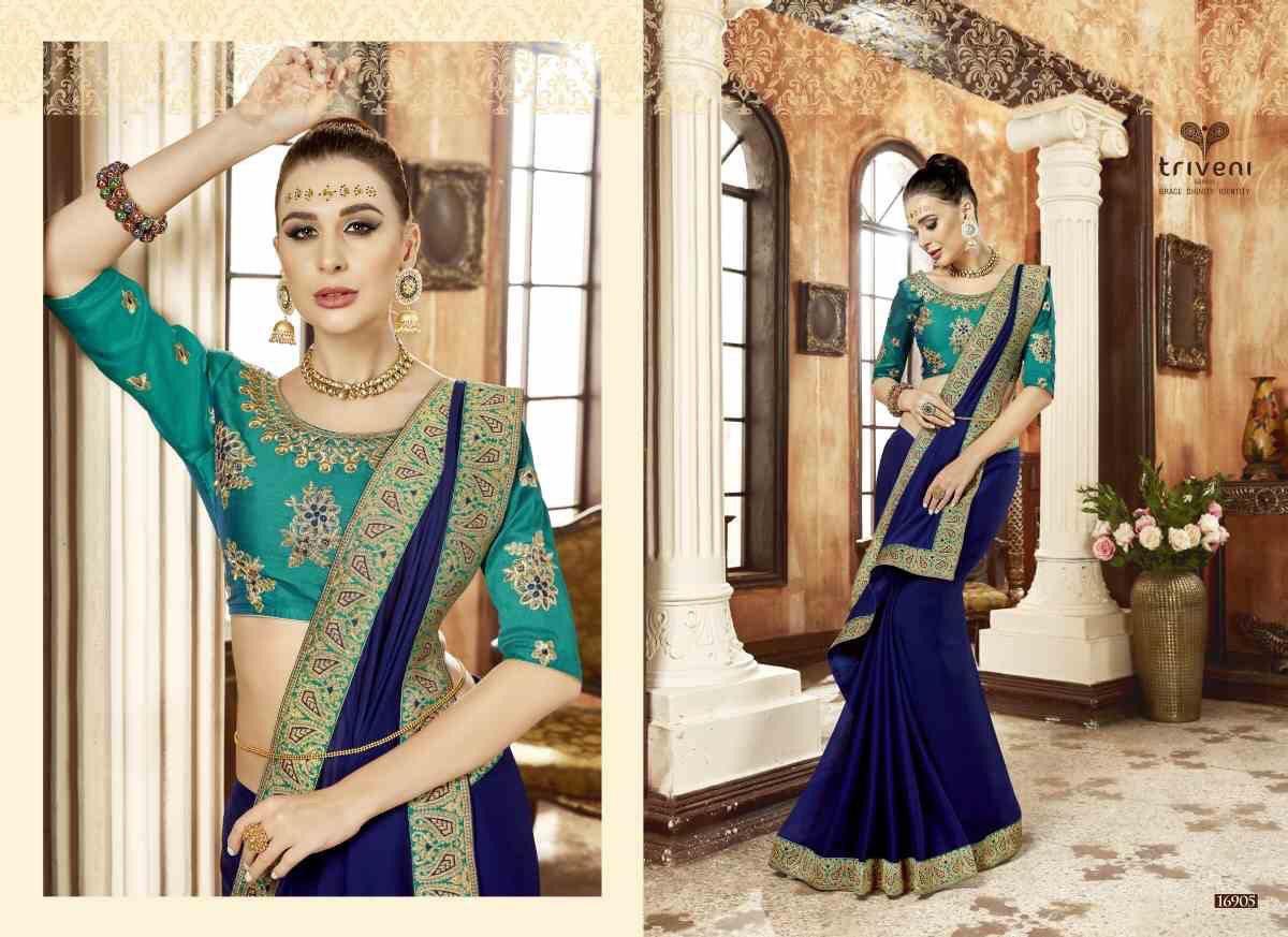 Multy Embroidery Designer Saree