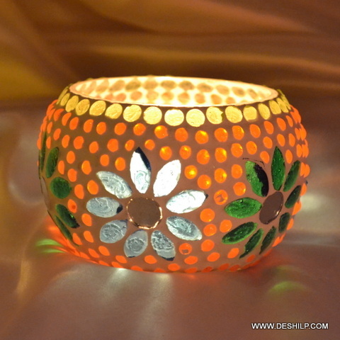 ग्लास टी लाइट कैंडल होल्डर