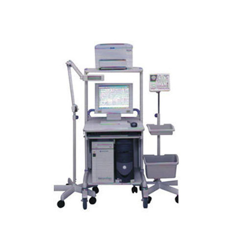 Eeg Machine - Metal & Plastic Construction, Grey Color Code | Enhanced Durability For Hospital And Clinical Use