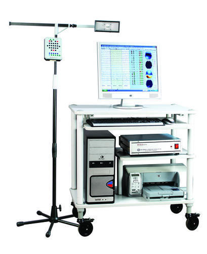 Eeg Machine - Metal & Plastic Construction, Grey Color Code | Enhanced Durability For Hospital And Clinical Use