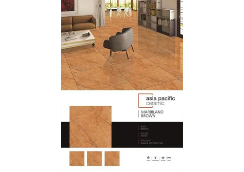 Porcelain Floor Tiles - 800x800 Mm | Gloss, Matt, Rustic & Satin Finishes, Antibacterial & Non-slip, Full Body & Glazed Surface Treatment, Decor Feature