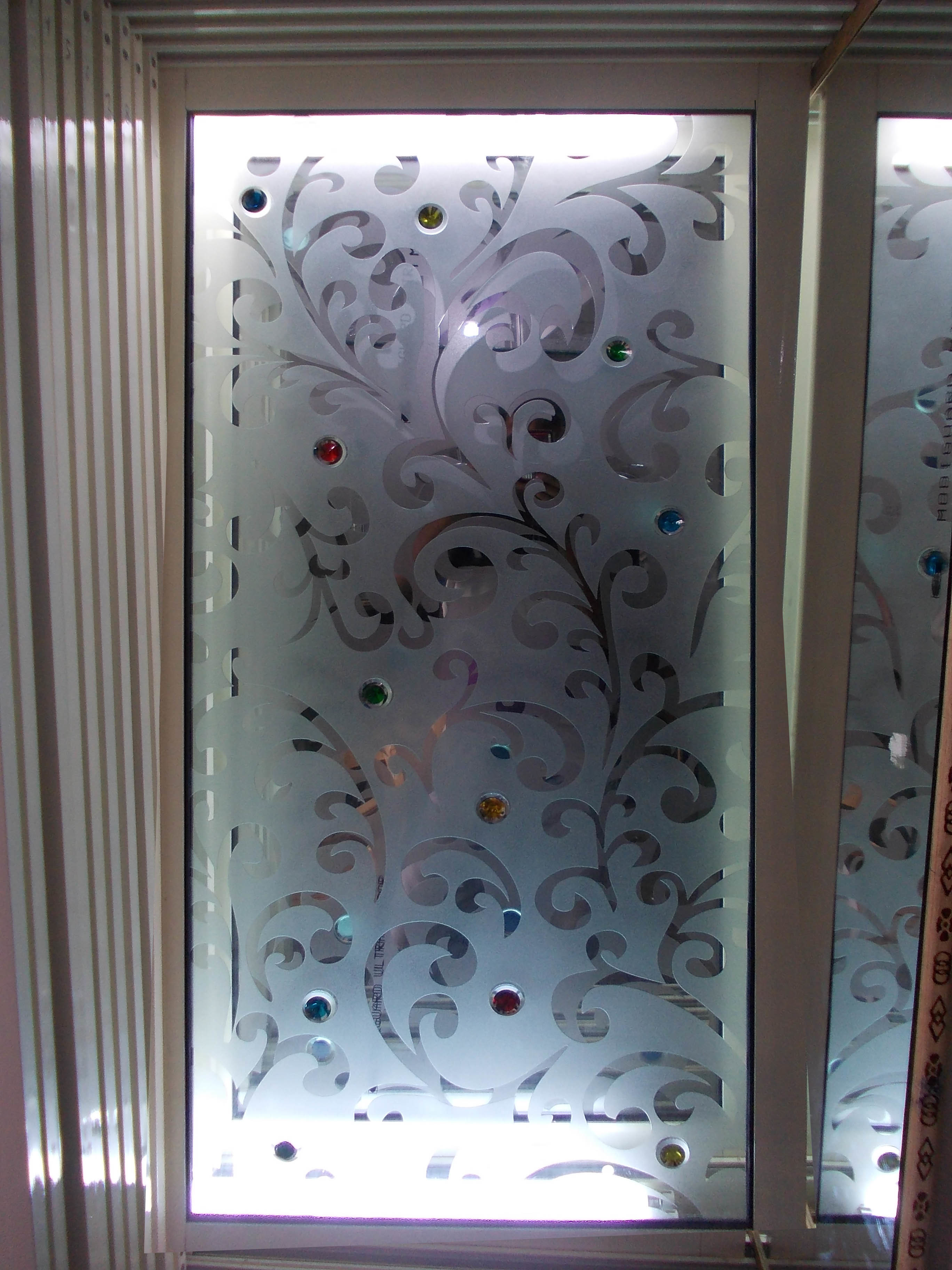 Designer Glass - Tempered Glass, Various Sizes | Clear Floral Multicolor Finish, Easy Installation, 6mm Thickness