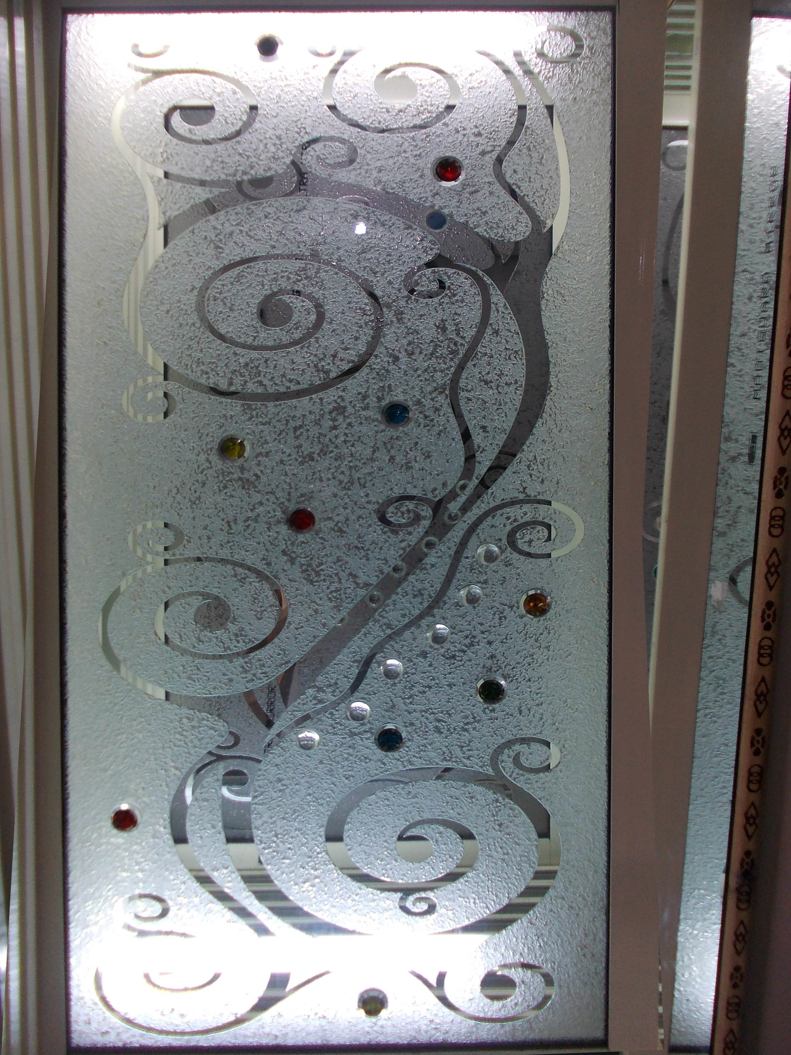Designer Glass - Tempered Glass, Various Sizes | Clear Floral Multicolor Finish, Easy Installation, 6mm Thickness
