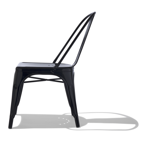 Handmade Tolix Chair In Matte Black