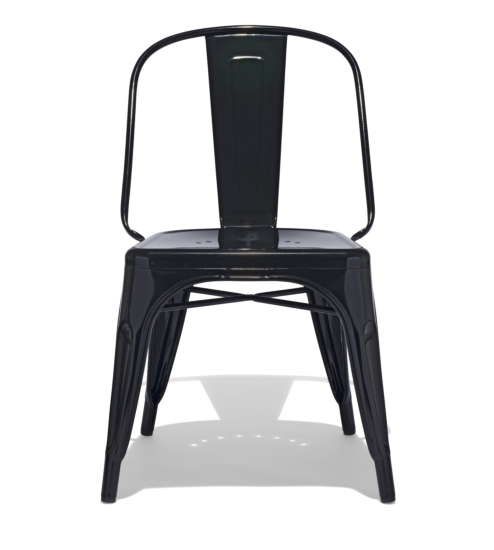 Handmade Tolix Chair In Matte Black