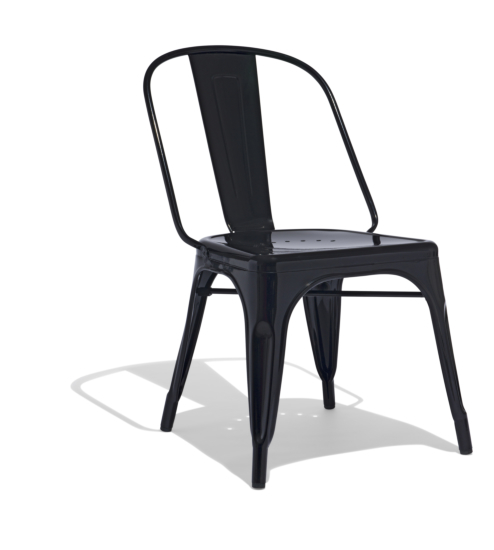 Handmade Tolix Chair In Matte Black