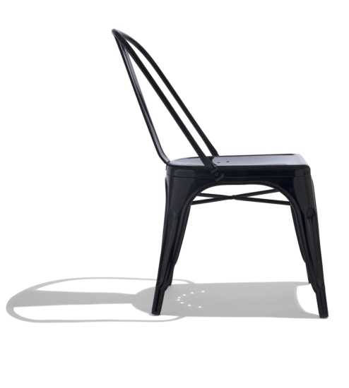 Handmade Tolix Chair In Matte Black