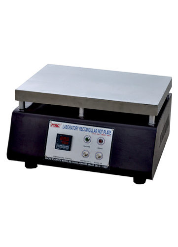 Rectangular Hot Plate - Stainless Steel or Powder Coated CRC Sheet | Continuous Heating Up to 370 C