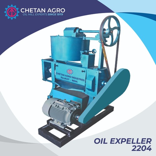 Oil Extraction Machine - Mild Steel, 1050x660x760 mm, Silver | 1-5 ton/day Capacity, Electric Power Source, Human Machine Interface