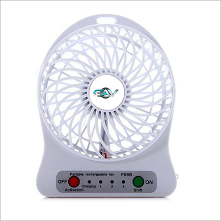 Gvhsmpfwh Gav High Speed Mini Portable Rechargeable Fan White