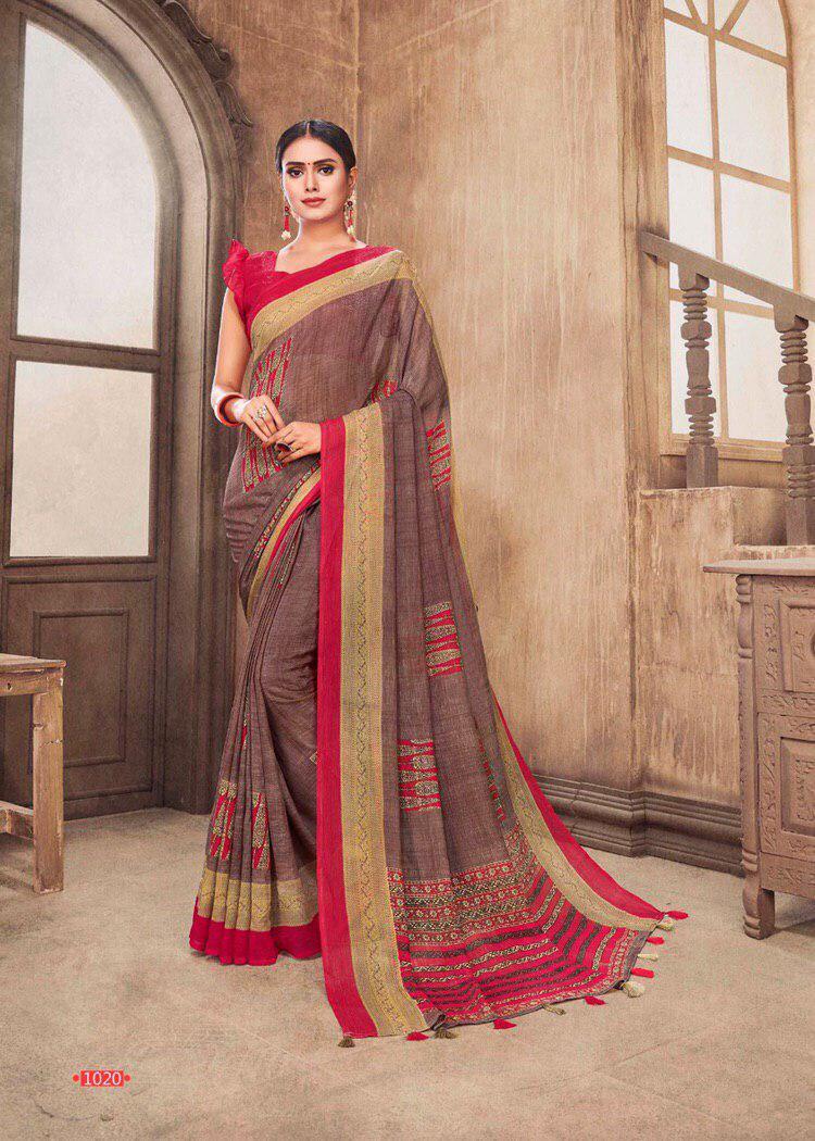 Multy Pure Chiffon Sarees