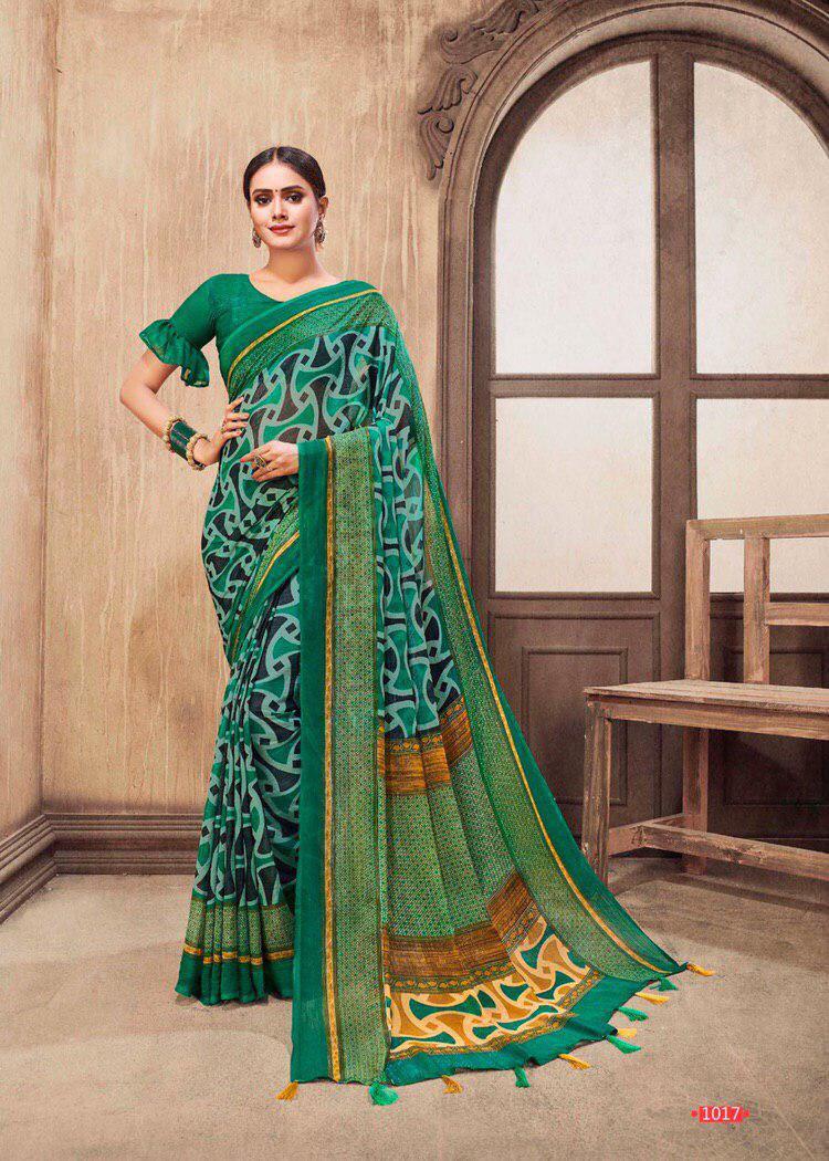 Multy Pure Chiffon Sarees