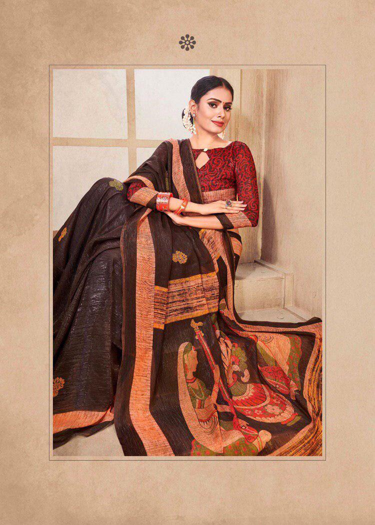 Multy Pure Chiffon Sarees