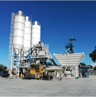 80 mA A /h Mobile concrete batching plant MBP20