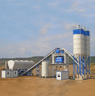 90m3/h sationary concrete batching plant