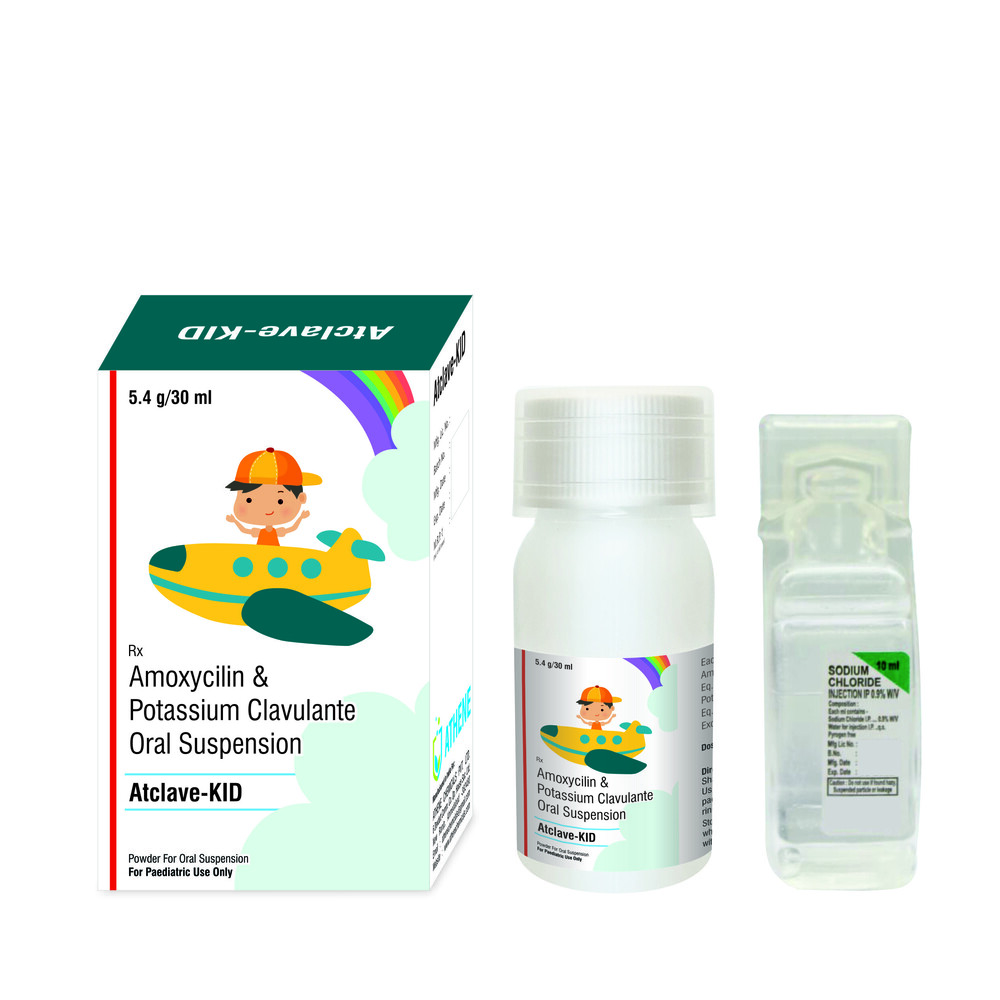 एमोक्सिसिलिन 200 मिलीग्राम और पोटेशियम क्लैवुलनेट 28.5 मिलीग्राम ओरल सस्पेंशन I.P.