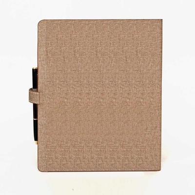 Fabric Looks Leatherette Notebook (X2002) - Binding: Sewing Binding
