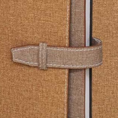 Fabric Looks Leatherette Notebook (X2002) - Binding: Sewing Binding