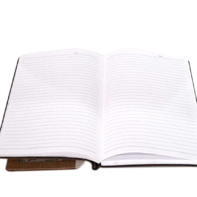 Fabric Looks Leatherette Notebook (X2002) - Binding: Sewing Binding