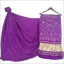 वायलेट बांधनी साड़ियां