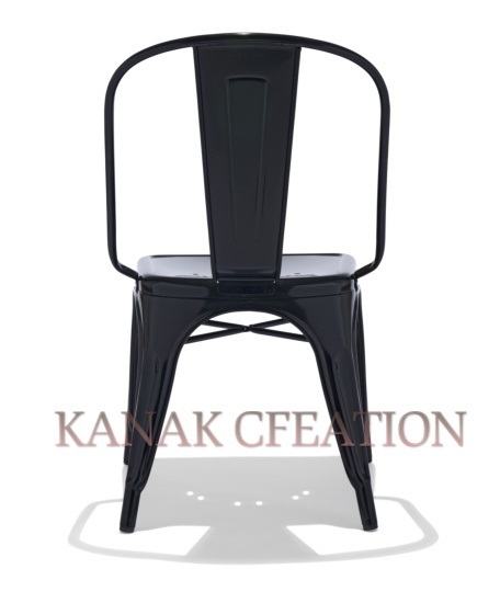 Handmade Tolix Chair In Matte Black