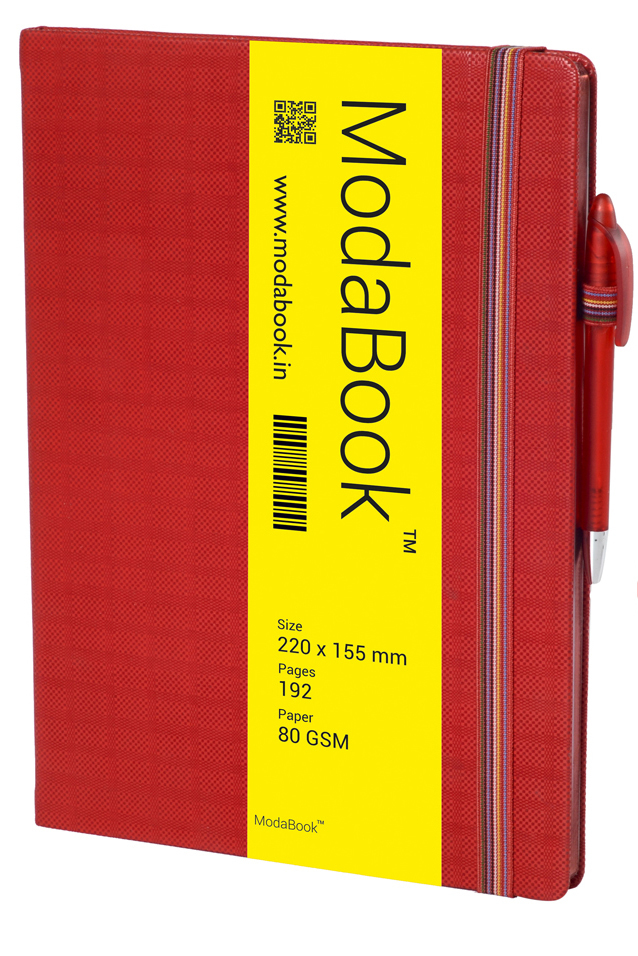 Hard Pasting Notebook - Premium Leatherite, 80 Gsm, Ruled/graph Style, 96 Leaf/196 Page Count | Lightweight, Perfect Sewing Binding, Available In Various Colors