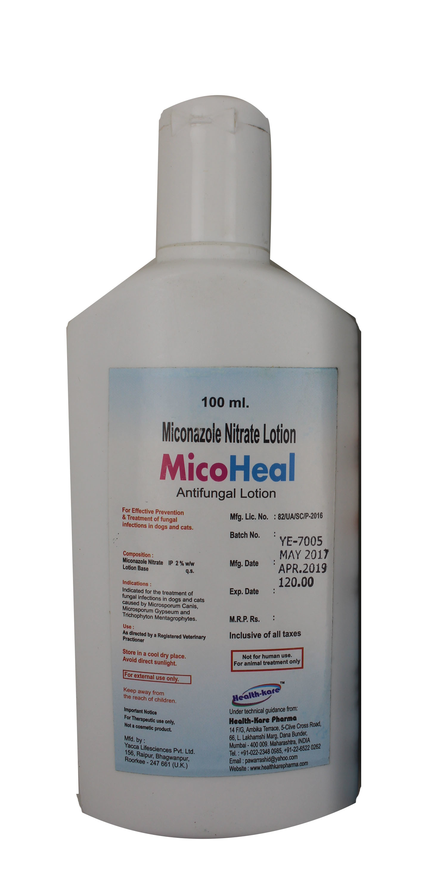 Micoheal Lotion 100ml-miconazole Ingredients: Chemicals