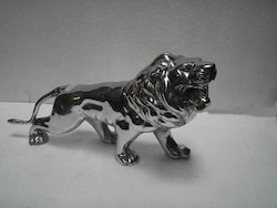 Aluminum Outdoor Sculpture - 47" Height, Teal Mist Blue Finish | Eco-friendly, Chemical Resistant, Modern Animal Art