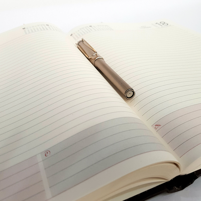 Hard Pasting Notebook - Leather Cover, B5 & A5 Size | 192 Pages, Lightweight, Perfect Binding, Daily Use & Gift Ideal