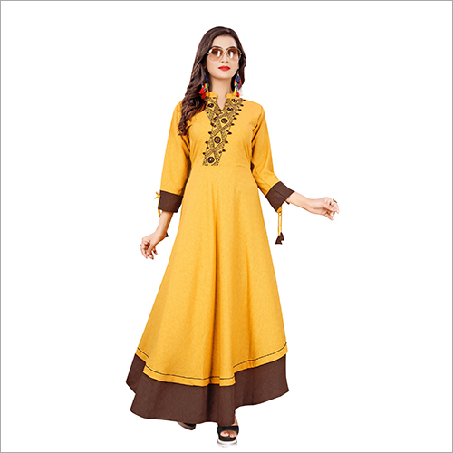 6 Ladies Anarkali Cotton Kurti