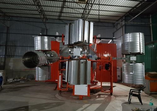 Any Color Three Arm Bi Axial Rotomoulding Machine