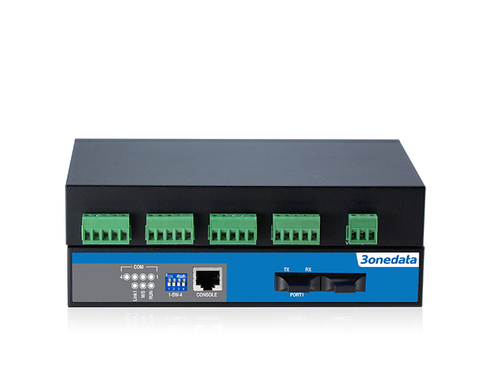4-पोर्ट RS-485 से 2-पोर्ट फाइबर कन्वर्टर