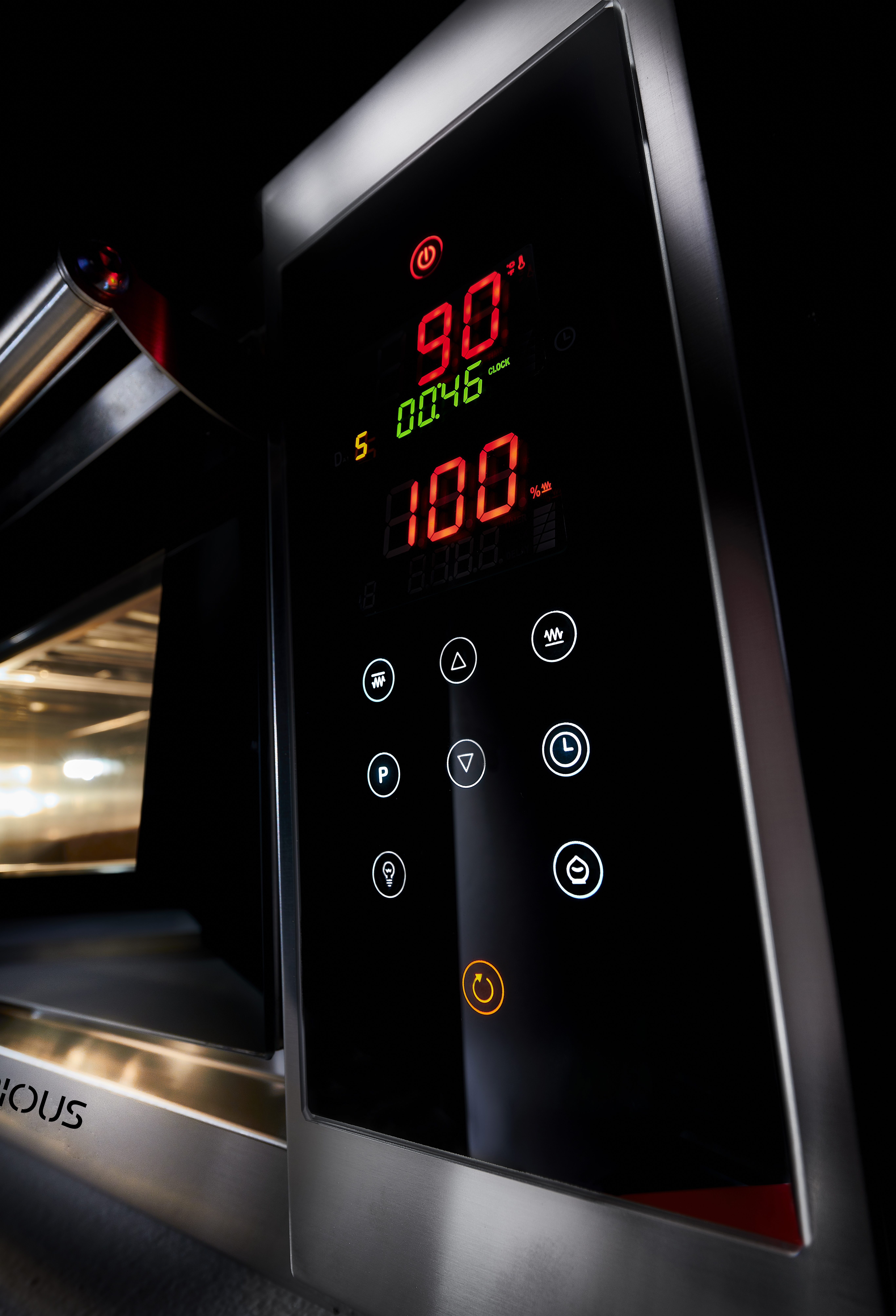 Silver & Black Electric Oven