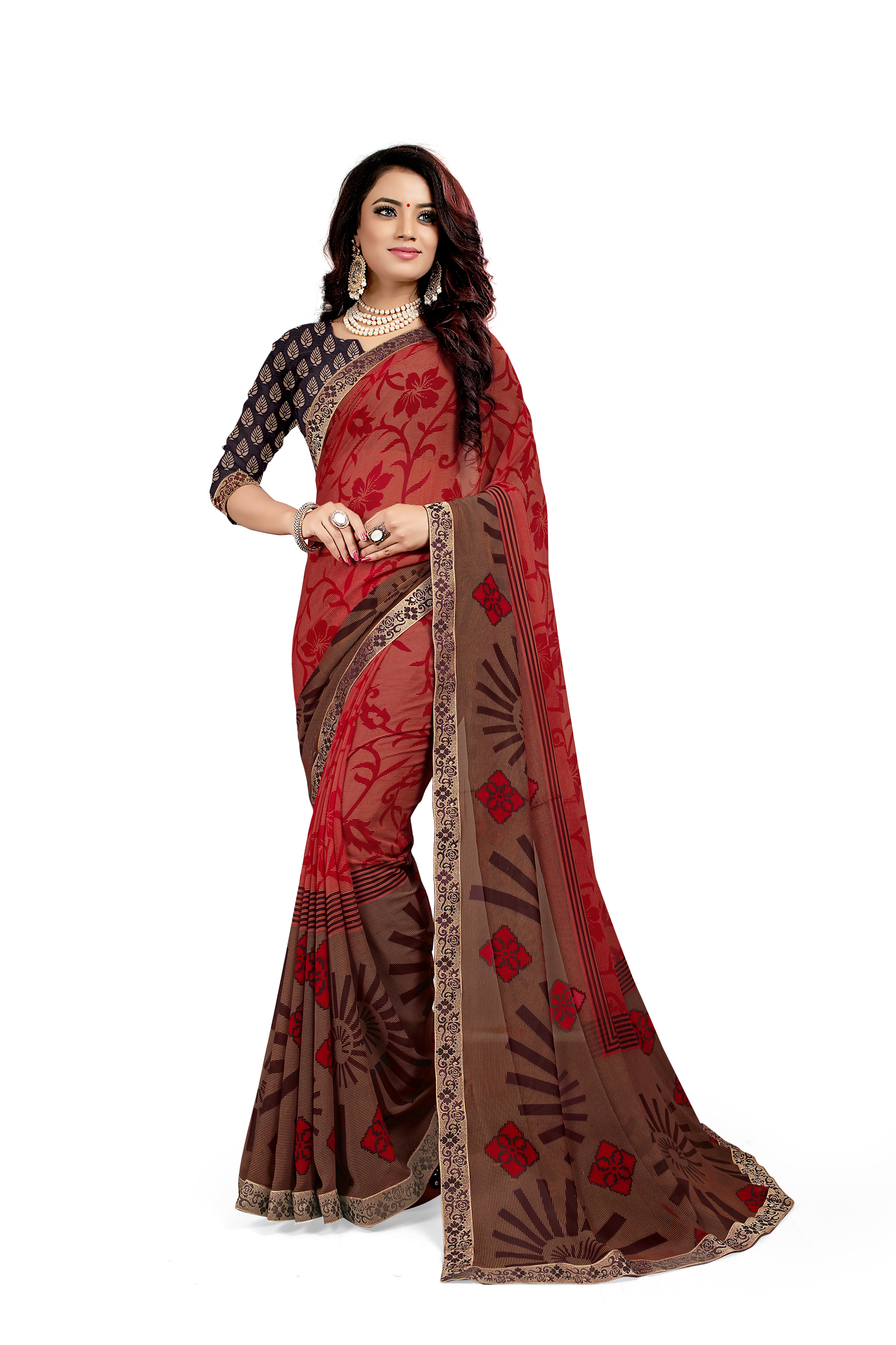 Available In 10 Colors Party Wear Saree