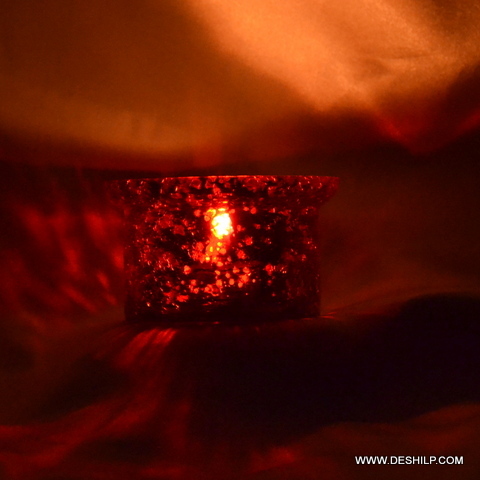 Metal Black Small T Light Candle Holder - Finishing: Silver