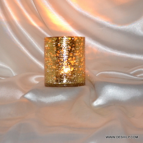 Moonmist Metallic Candle Holder - Finishing: Polishing