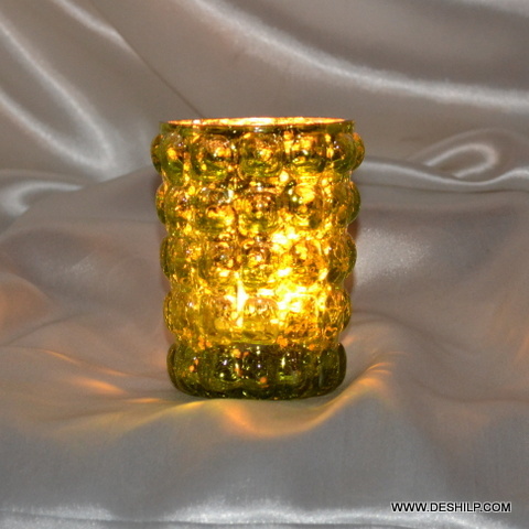 Mosaic T-light Candle Holder - Material: Glass