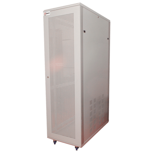 Floor Standing Steel Series Rack - 42U (600x600mm) | Vented Panels, Lockable Doors, Castor Wheels, Enhanced Air Circulation