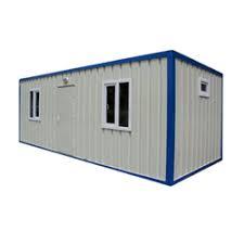 Portable Office Cabins - Fiberglass Reinforced Plastic, Customizable Dimensions, White Color | Insulated, Pre-wired Electrical, Double-glazed Windows