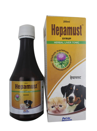 Hepamust Syrup 200Ml-Silybum Marianum 3.75%+Tephros Ingredients: Chemicals