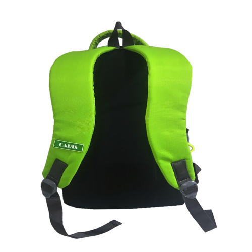 Green & Black Printed College Bag