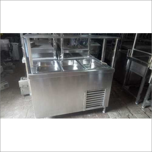 Cold Bain Marie With Undercounter Fridge - Material: Stainless Steel