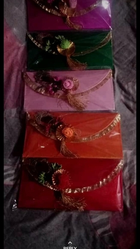 Designer Clutches & Pouches - Handcrafted Rectangle, 4-6 Inch | Vibrant Red, Pink & Green Color, Modern Outdoor Style