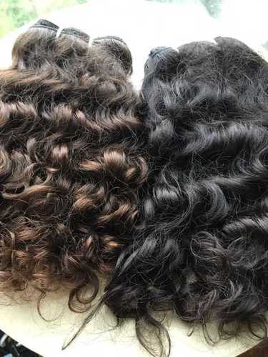 Natural Raw Curly Hair Extensions - Human Hair, 8-34 Inch Lengths | Remy Indian Hair, Natural Color, Spring Curl, Shiny and Lustrous Finish