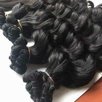 Human hair weft extension