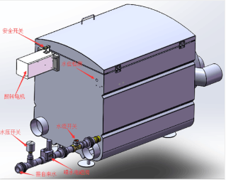 Intelligent Rotatory Drum Filter - Sus316l Stainless Steel, 120x70x60cm Size, Max 60,000l/h Capacity | Elegant Design For Big Fish Farms And Koi Ponds